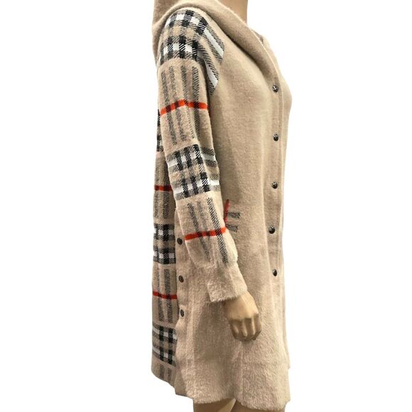 Joh Apparel Classic Plaid Sweater Coat - Size Small - NWT - Picture 4 of 6